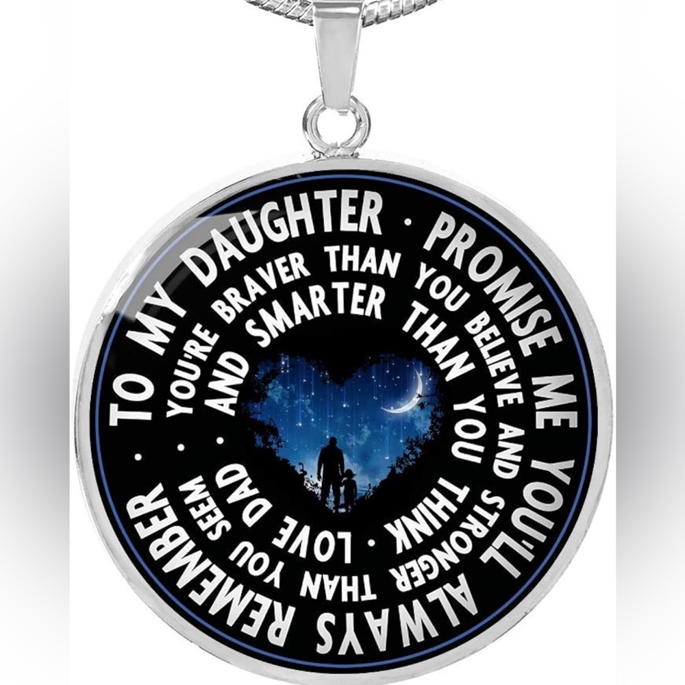 Daughter gift from Dad inspirational love Necklace from parent gorgeous gift